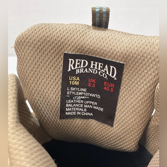 RED HEAD Men’s Skyline Trail Hiking Boots Waterproof Leather Size 10M - Picture 14 of 15